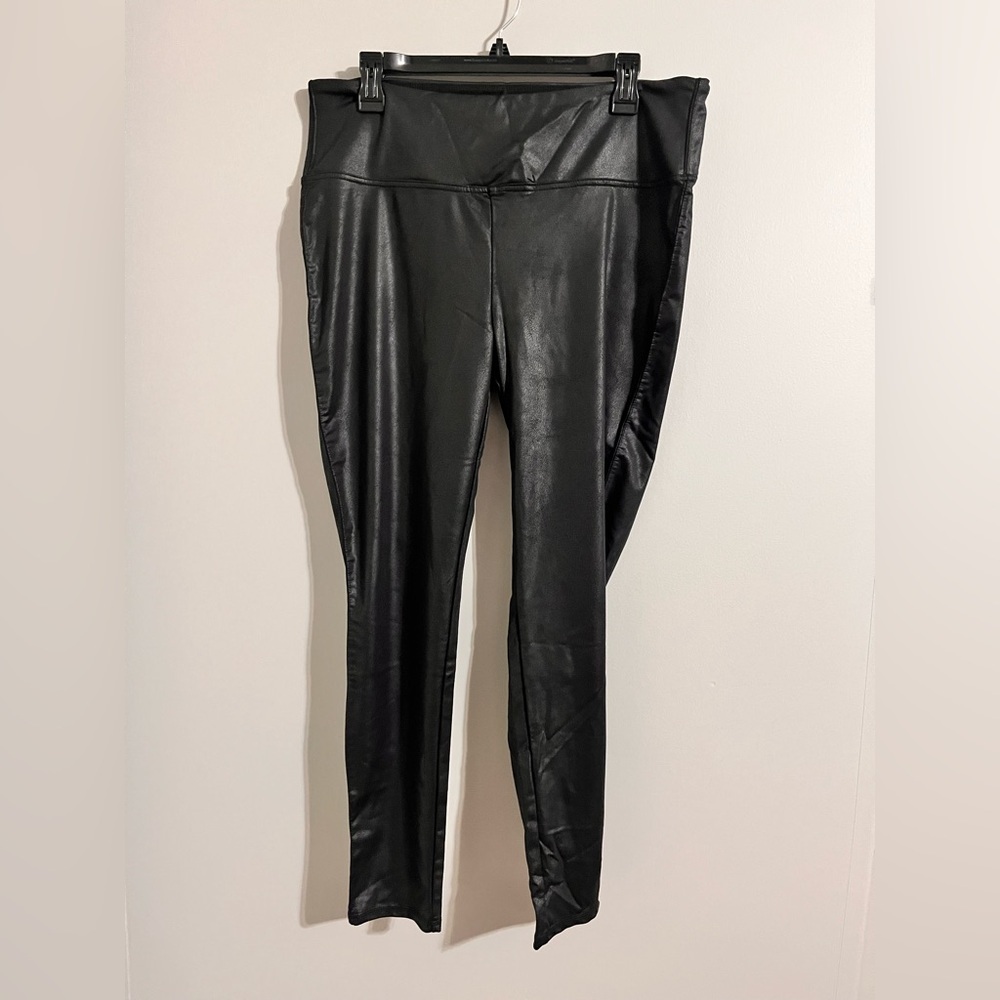 Seven 7 Black Faux Leather Leggings - Picture 8 of 8